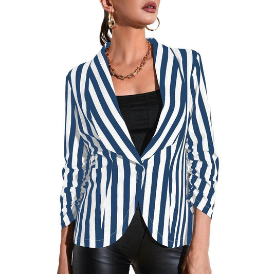 Buycenter Cropped Casual Jacket - Slim Fit 3/4 Sleeve Fashion - Buy Center