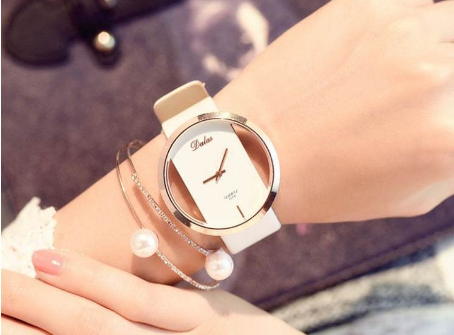 Buycenter Ladies Hollow Watch - Fashion Waterproof Quartz with Pin Buckle - Buy Center