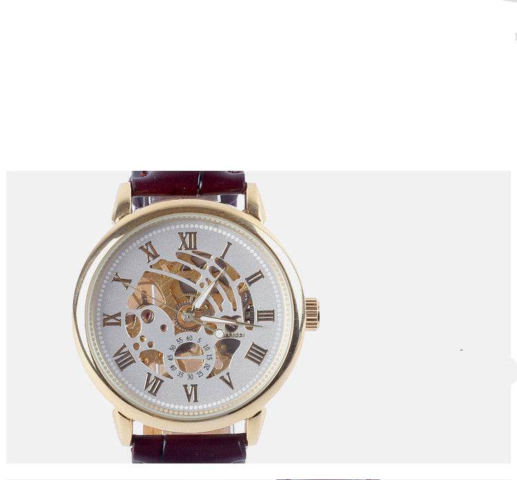 Buy Center Hollow Mechanical Watch - Luminous Display & Waterproof Design - Buy Center