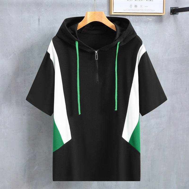 Trendy Summer Fat Man Suit for Men - Loose Fit Shorts & T-Shirt Set - Buy Center