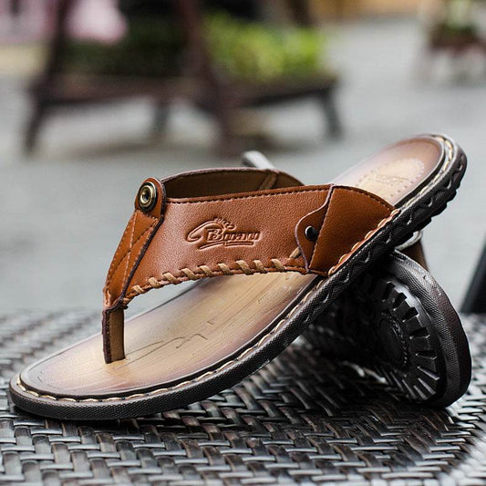 Buycenter Men's Stylish Summer Slippers - Comfortable Large Sizes Available - Buy Center