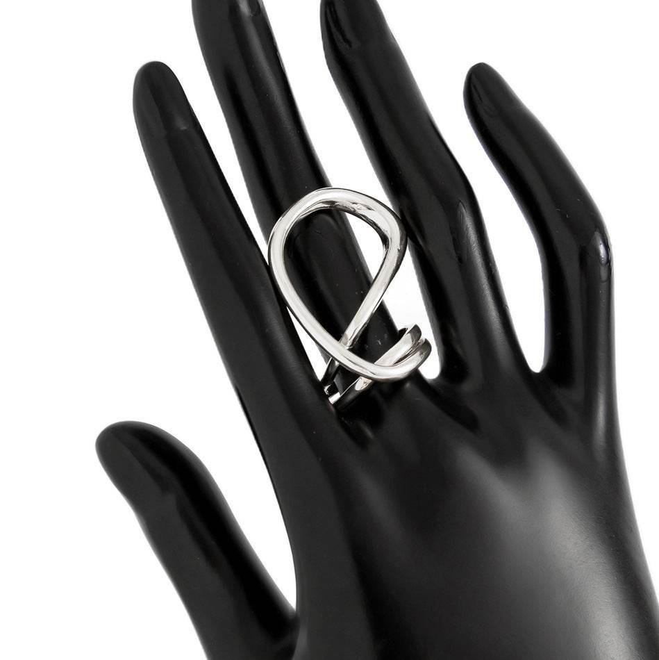 Elegant Metal Irregular Glossy Spring Bracelet & Ring Jewelry Set - Buy Center