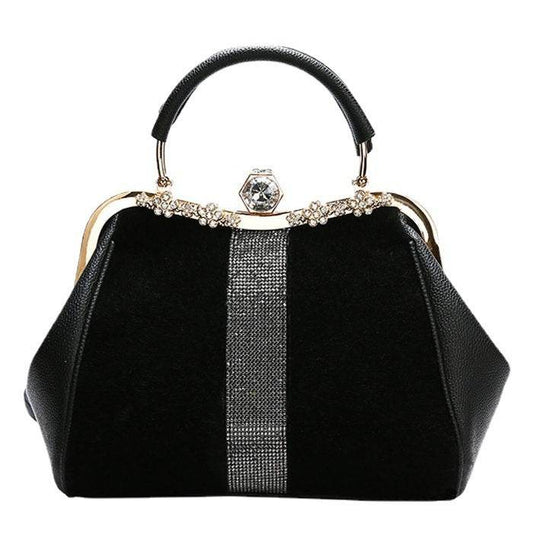 Buycenter Diamond-Embedded Handbag - Elegant PU Evening Bag for Every Occasion - Buy Center