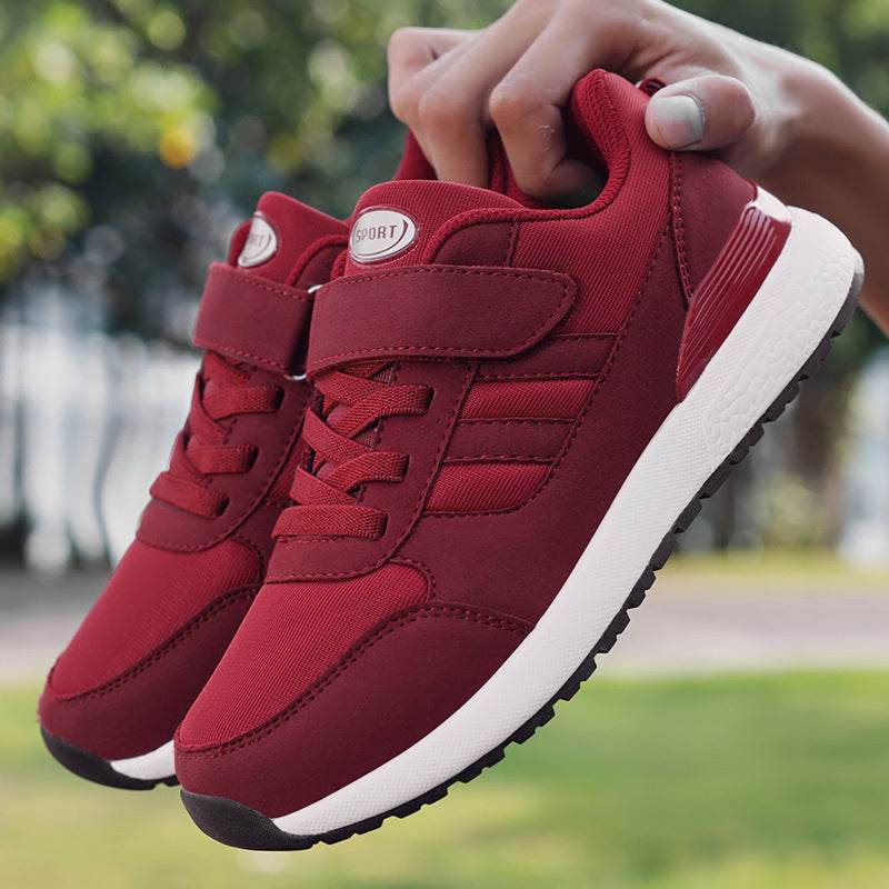 Buycenter Casual Sneakers for Middle-aged - Soft Bottom, Velcro Closure - Buy Center