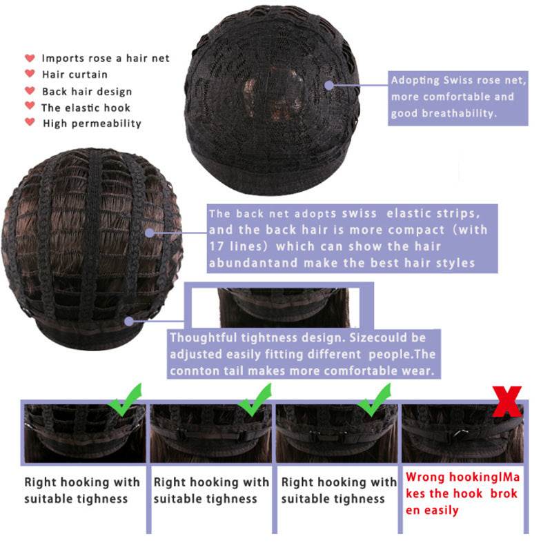 African Women's Curly Wigs - 65cm Breathable Human Hair, Stylish Look - Buy Center