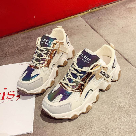 Buuycenter Trendy Wave Platform Sneakers - Stylish Women's Footwear - Buy Center