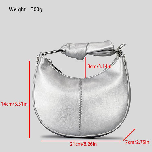 Buycenter Fashionable PU Saddle Bag - Stylish Knotted Handbag for Women - Buy Center