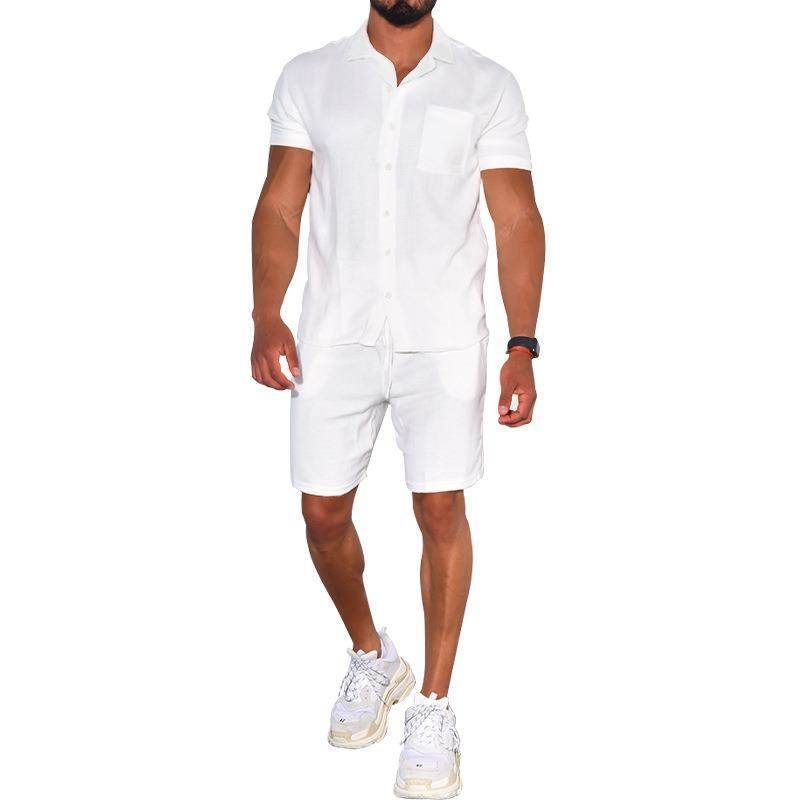 Buycenter Men's Summer Polo Shirt & Shorts Set - Stylish & Breathable - Buy Center