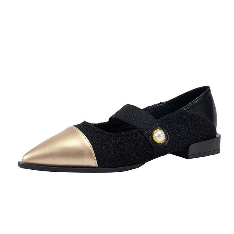 Pointed Toe Wild Pumps - Mid Chunky Heels for Everyday Elegance - Buy Center