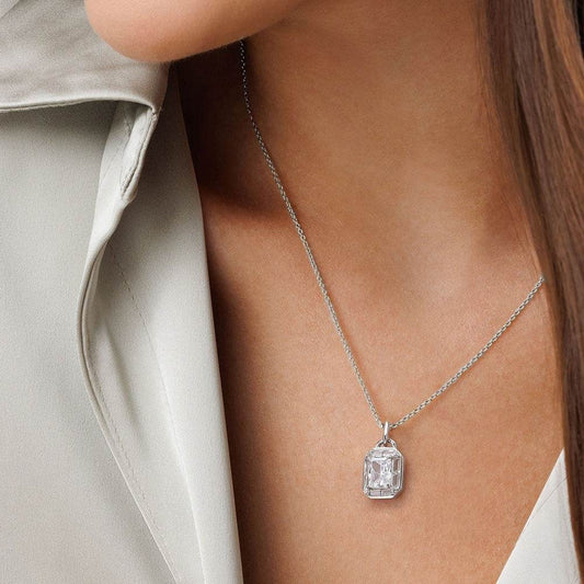 925 Sterling Silver Necklace - Elegant Geometric Design for Modern Style - Buy Center