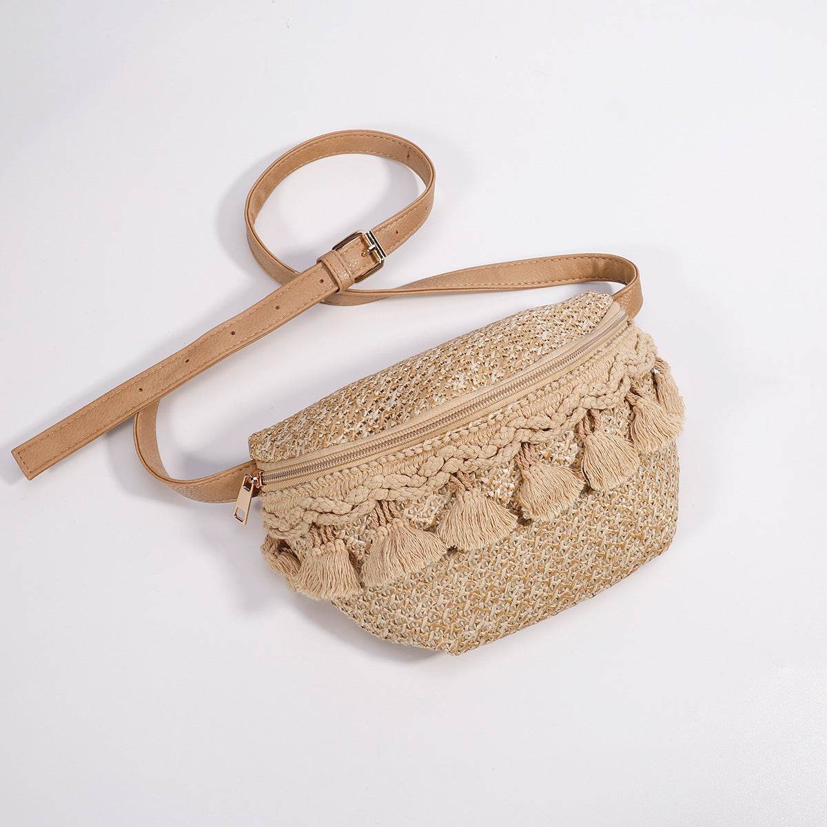 Buycenter Mini Straw Cross Body Bag - Fashionable Chest Bag for Travel - Buy Center
