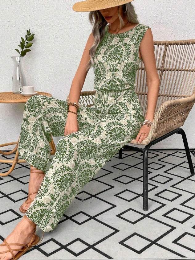 Buycenter Casual Straight Leg Jumpsuit - Bohemian Style, Plus Sizes Available - Buy Center