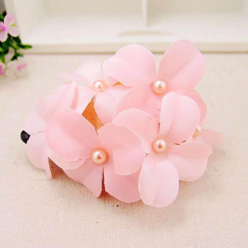 Vintage Handmade Flower Hair Accessories - Six Stylish Fabric Pins for Women - Buy Center