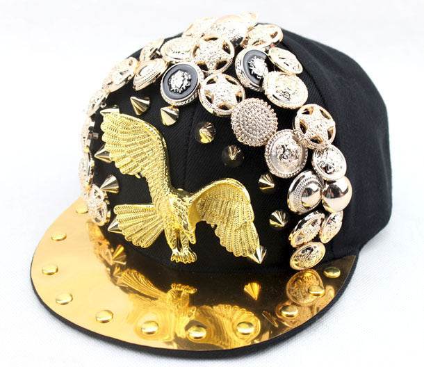 Handmade Skull Leopard Rivet Baseball Cap - Adjustable Unisex Fashion - Buy Center