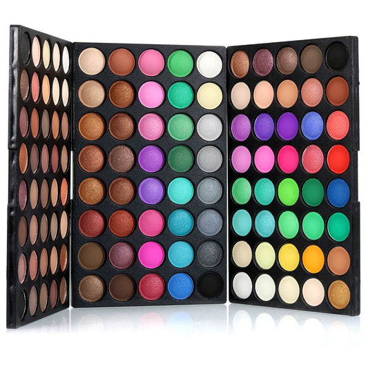 120 Colors Professional Eyeshadow Palette - Matte & Shimmer Makeup Set - Buy Center