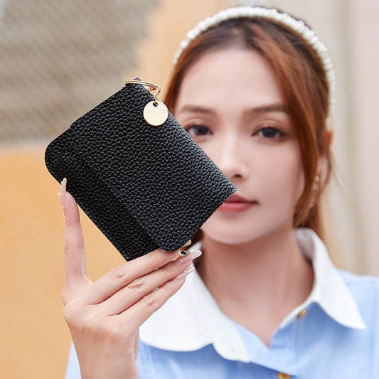 Chic Women's Magnetic Snap Wallet - Stylish PU with Multiple Card Slots - Buy Center