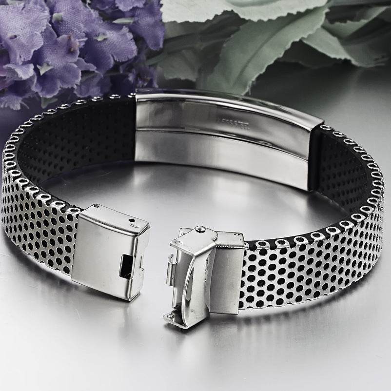 Men's Titanium Leather Bracelet - Stylish Jewelry for Any Occasion, 2025 Trends - Buy Center