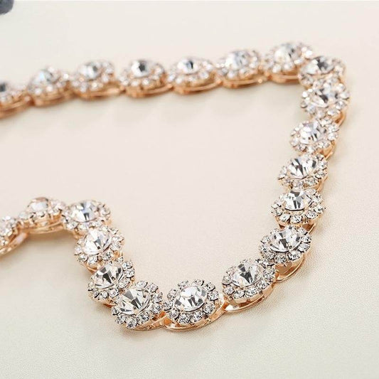 Elegant Bridal Rhinestone Sunflower Hair Band - Stylish Wedding Accessory - Buy Center