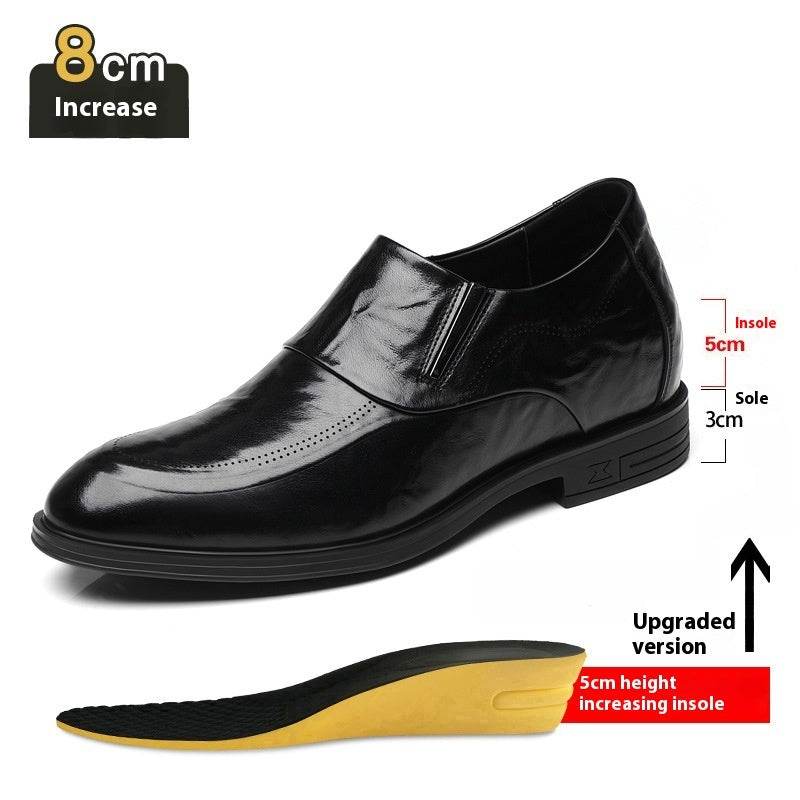 Men's Height Increasing Leather Shoes - Premium Formal Style for Business - Buy Center