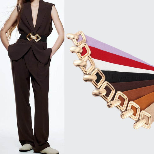 Women's Elastic Waistband Wide Belt - Stylish Premium Cummerbund 2025 - Buy Center