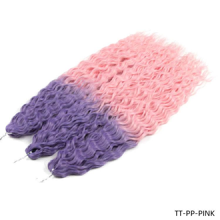 Chemical Fiber Water Ripple Crochet Curls - Stylish Synthetic Hair Extensions - Buy Center