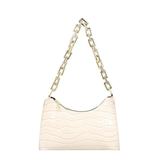 Buycenter Women's One-Shoulder Crossbody Bag - Textured Chain Design - Buy Center