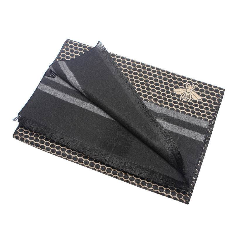 Men's Fashion Plaid Scarf - Thickened Imitation Cashmere for Style and Warmth - Buy Center