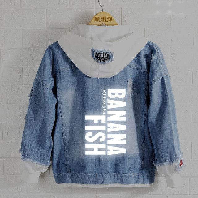 Buycenter Fish Hoodie – Trendy Anime & Retro Cowboy Design in Leather - Buy Center