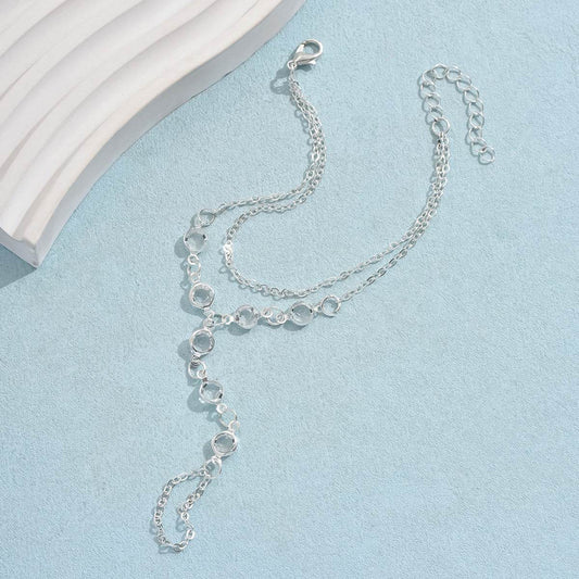 Luxury Minimalist Bracelet Ring - Elegant Copper Jewelry in Gold & Silver - Buy Center