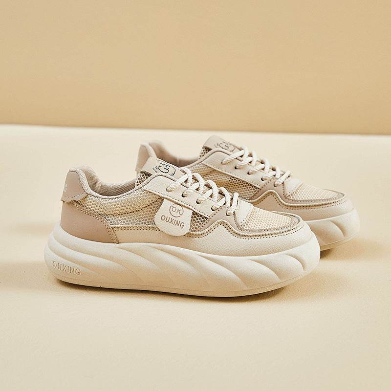 Height Increasing Breathable Sports Shoes for Women - Trendy Mid Heel - Buy Center