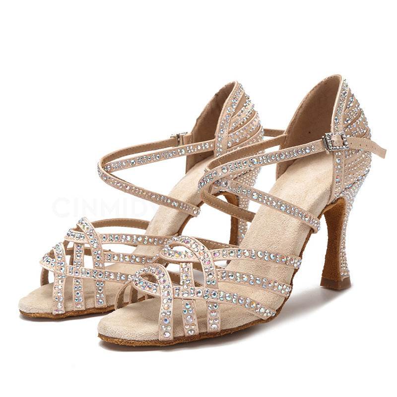 Buycenter Women's High Heel Diamond Sandals - Trendy & Stylish Footwear - Buy Center