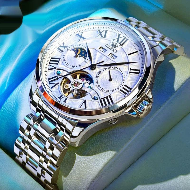 Buycenter Men's Automatic Mechanical Watch - Double Calendar & Fashion Style - Buy Center