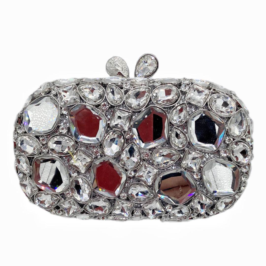 Elegant Hand-held Diamond Evening Bag - Custom Colors & Stylish Design - Buy Center