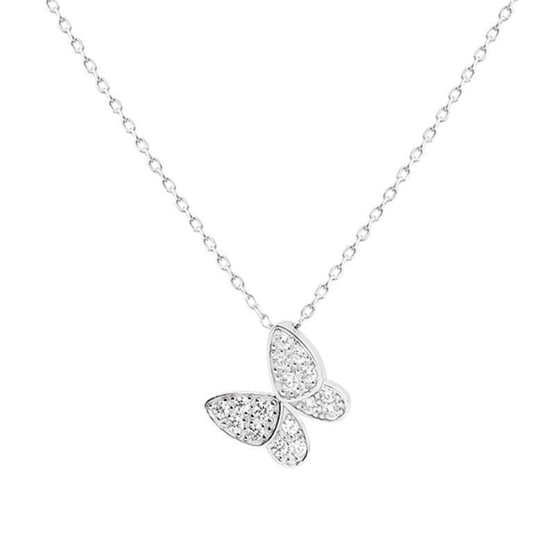 High-Grade S925 Sterling Silver Butterfly Necklace - Elegant Women's Jewelry - Buy Center