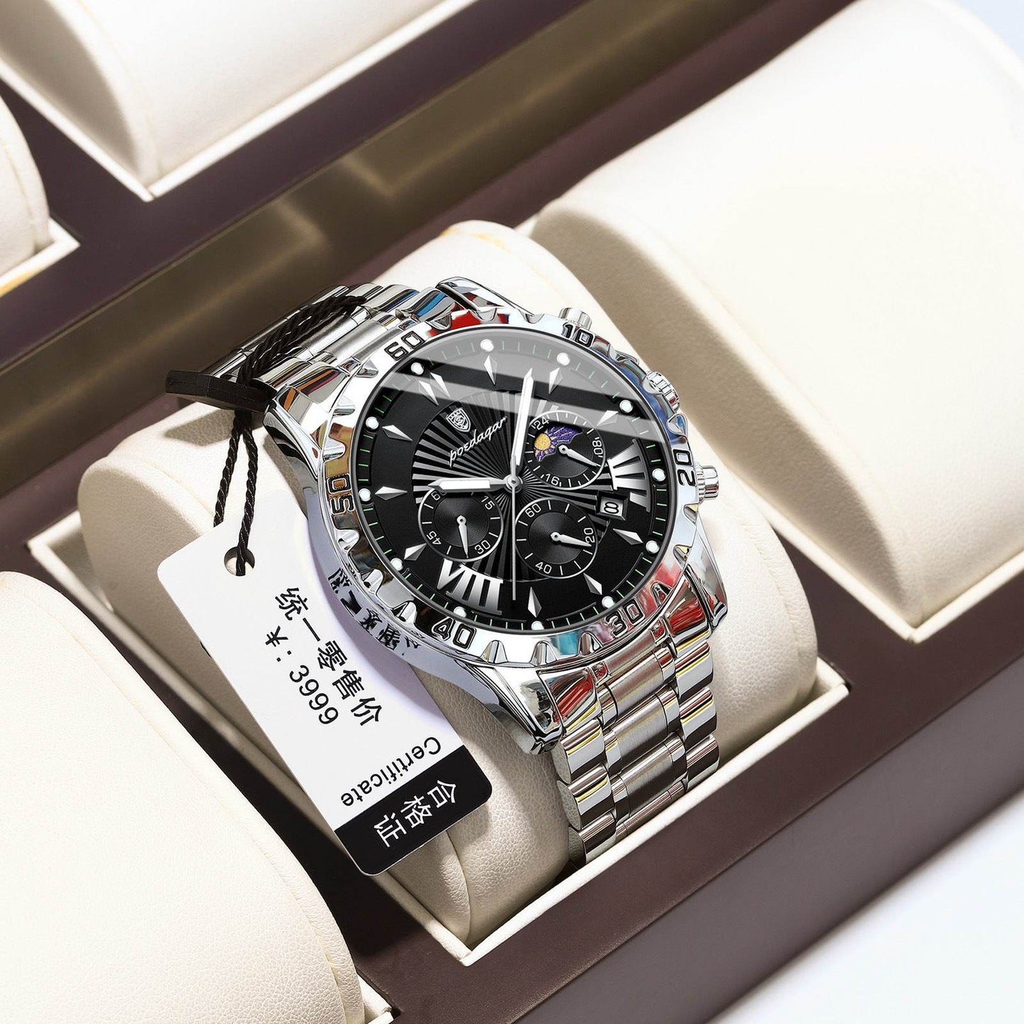 Buycenter Men's Luminous Quartz Watch - Stylish & Multifunctional Accessories - Buy Center