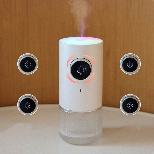 Colorful Atmosphere Lamp Humidifier - USB-C Facial Steamer for Relaxation - Buy Center