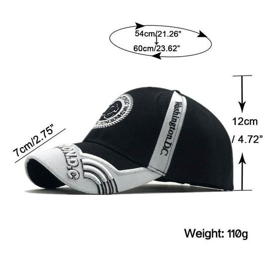 Trendy Embroidered Baseball Cap - Adjustable Cotton Sun Protection Hat - Buy Center
