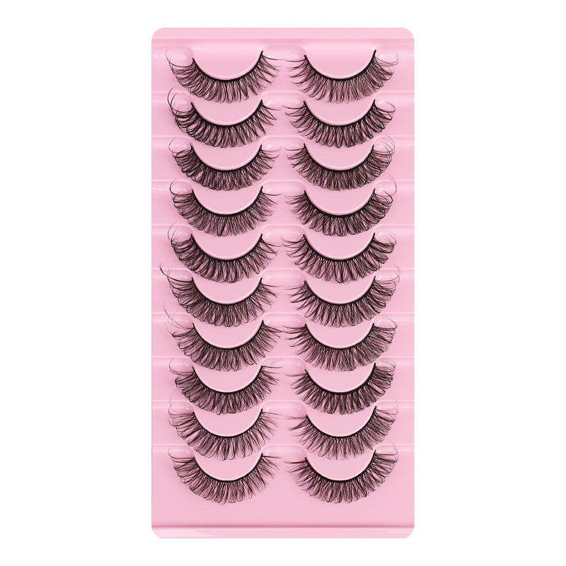 DD Curve False Eyelashes - Thick Handmade Volume, 10 Pairs Set - Buy Center