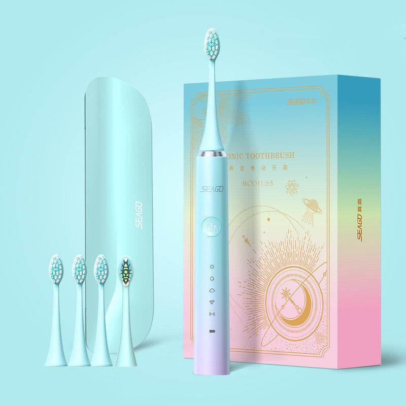 Fully Automatic Electric Toothbrush - 5 Gears & 4 Brush Heads for Optimal Clean - Buy Center