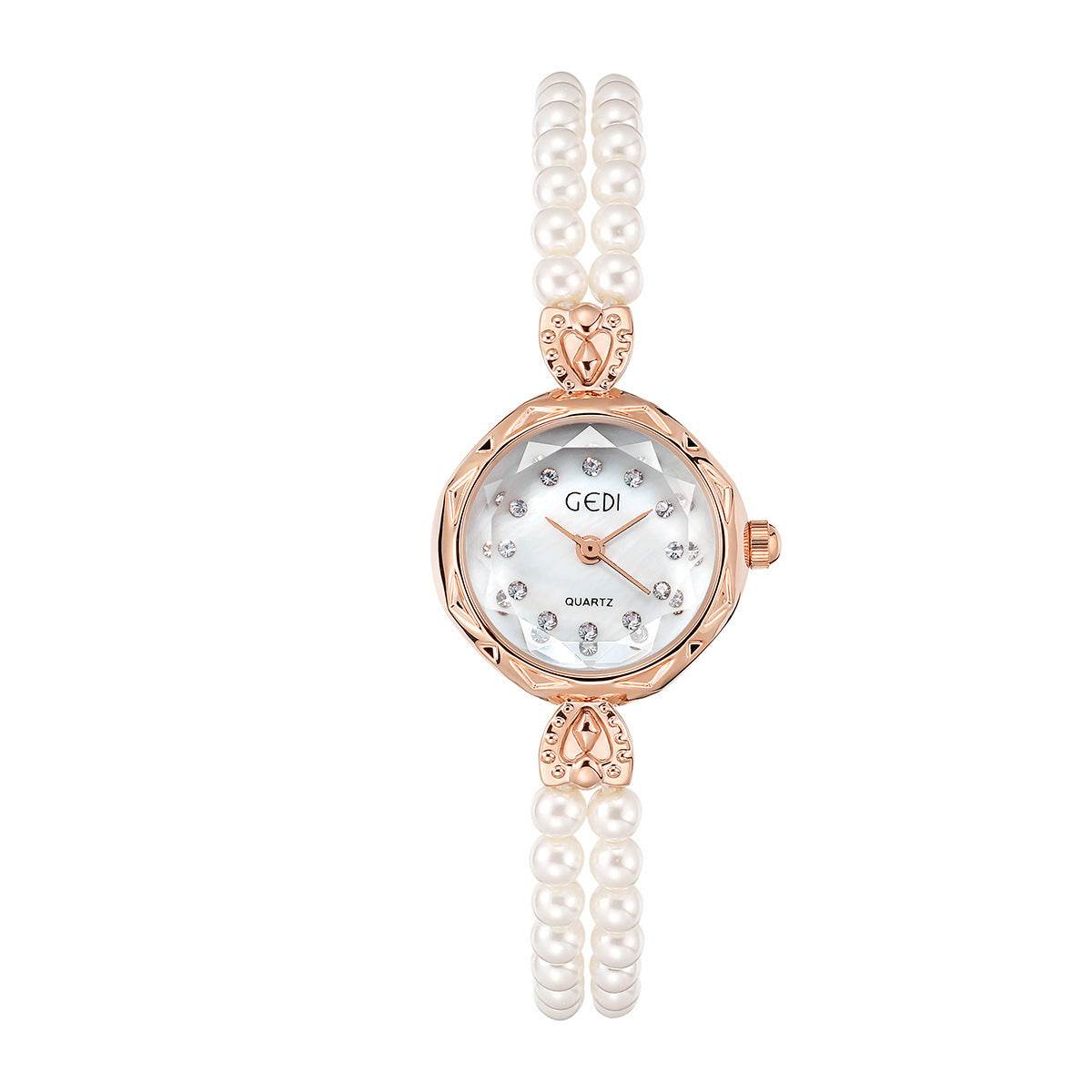 Women's Luxury Pearls Strap Watch - Unique Round Beads, Modern Style - Buy Center