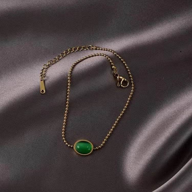 Luxury Titanium Steel Anklet - Non-Fading Gold Flower Design for Women - Buy Center