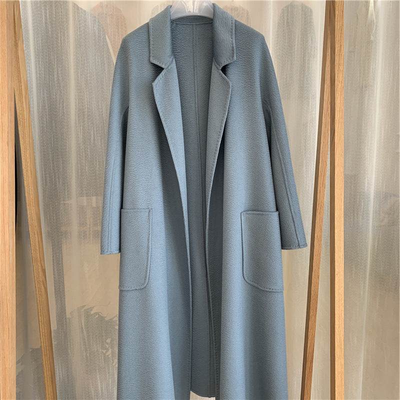 Buycenter Women's Long Reversible Cashmere Coat - Stylish & Comfortable - Buy Center