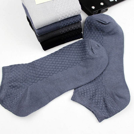 Casual Men's Bamboo Fiber Low Cut Socks - Eco-Friendly Comfort for All Seasons - Buy Center