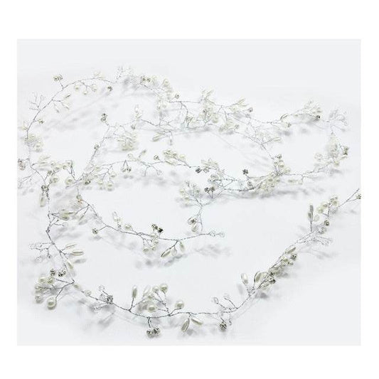 Elegant Bridal Hair Accessories - Crystal Pearl Long Hair Band for Weddings - Buy Center