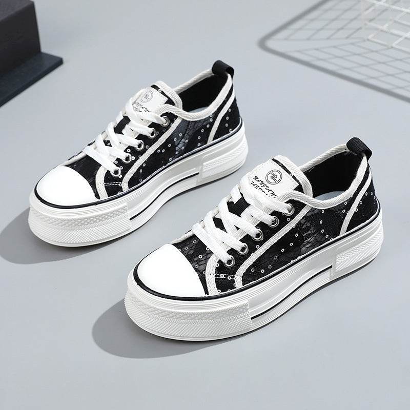 Buycenter Women's Breathable Flats - Thick Sole, Height Increasing Design - Buy Center