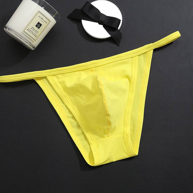 Men's Low Waist T-Shaped Thong - Premium Cotton Underwear in Vivid Colors - Buy Center