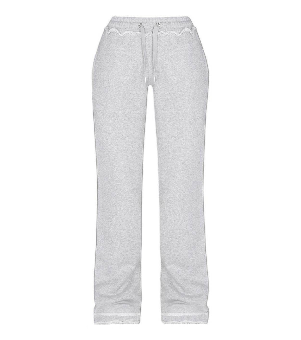 Buycenter Casual Cropped Hoodie Trousers Suit - Light Gray Street Style - Buy Center