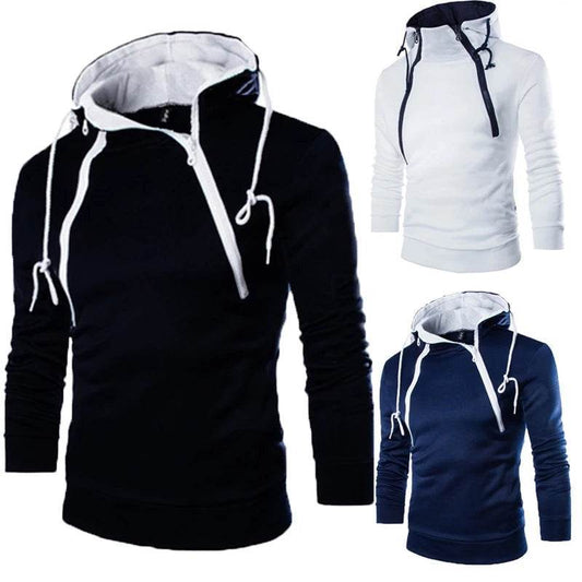 LETSNAGOU Men's Hooded Sweatshirt - Zipper Pullover for Casual Wear - Buy Center