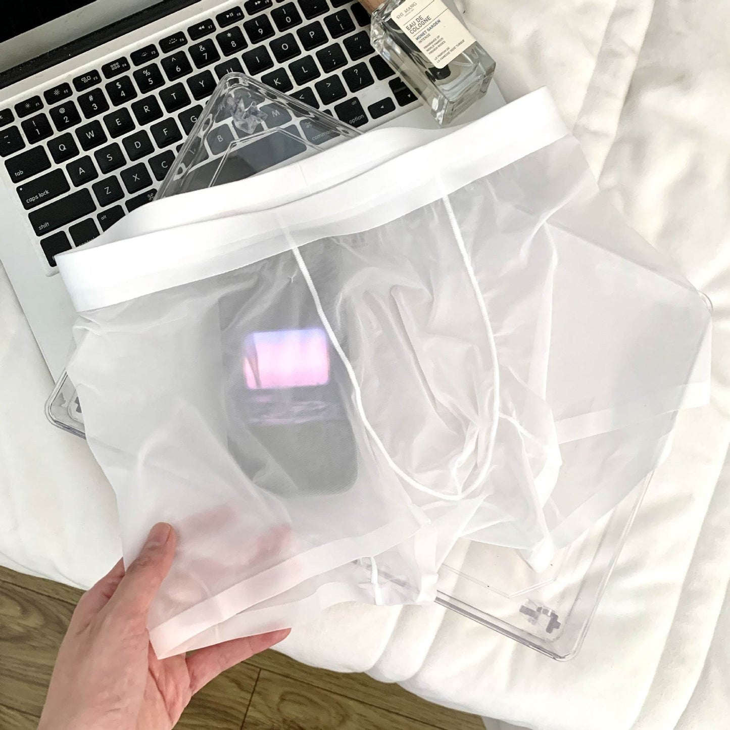 Men's Seamless Ultra-Thin Boxers - 20D Ice Silk, Quick-Drying Comfort - Buy Center