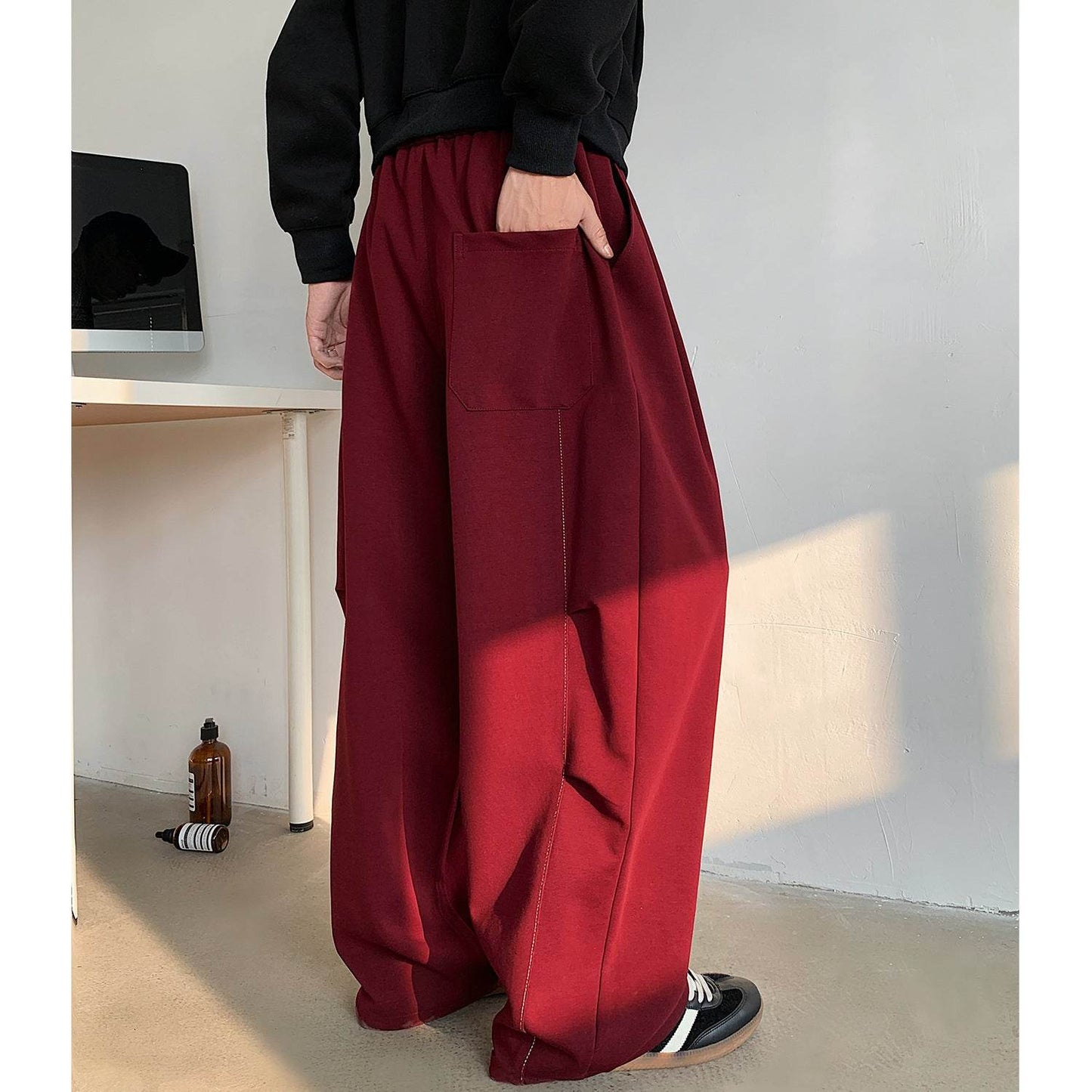 Plus Size Fleece-Lined Harem Pants - Stylish Comfort for Cold Days - Buy Center